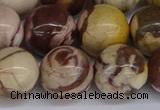 CZJ275 15.5 inches 14mm round zebra jasper beads wholesale