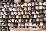 CZJ292 15.5 inches 8mm round brown zebra jasper beads wholesale