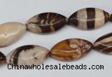 CZJ354 15.5 inches 10*20mm marquise zebra jasper beads wholesale