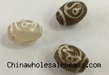 DZI306 10*14mm drum tibetan agate dzi beads wholesale