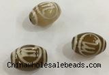 DZI307 10*14mm drum tibetan agate dzi beads wholesale