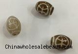 DZI308 10*14mm drum tibetan agate dzi beads wholesale