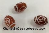 DZI316 10*14mm drum tibetan agate dzi beads wholesale