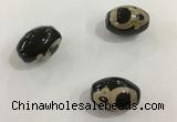 DZI333 10*14mm drum tibetan agate dzi beads wholesale