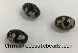 DZI340 10*14mm drum tibetan agate dzi beads wholesale