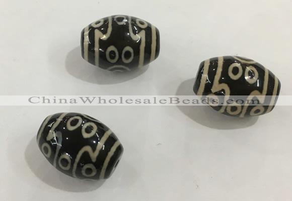 DZI352 10*14mm drum tibetan agate dzi beads wholesale