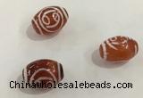 DZI377 10*14mm drum tibetan agate dzi beads wholesale