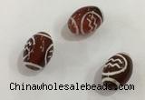 DZI381 10*14mm drum tibetan agate dzi beads wholesale