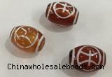 DZI382 10*14mm drum tibetan agate dzi beads wholesale