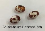 DZI390 10*14mm drum tibetan agate dzi beads wholesale