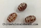 DZI394 10*14mm drum tibetan agate dzi beads wholesale