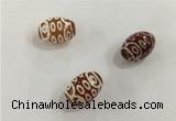 DZI396 10*14mm drum tibetan agate dzi beads wholesale