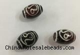 DZI409 10*14mm drum tibetan agate dzi beads wholesale