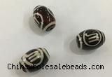 DZI411 10*14mm drum tibetan agate dzi beads wholesale