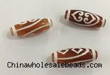 DZI423 10*28mm drum tibetan agate dzi beads wholesale