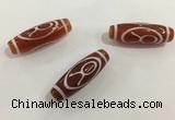 DZI430 10*30mm drum tibetan agate dzi beads wholesale