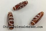 DZI436 10*30mm drum tibetan agate dzi beads wholesale