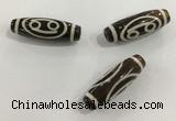 DZI457 10*30mm drum tibetan agate dzi beads wholesale