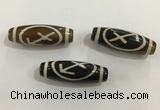 DZI458 10*30mm drum tibetan agate dzi beads wholesale