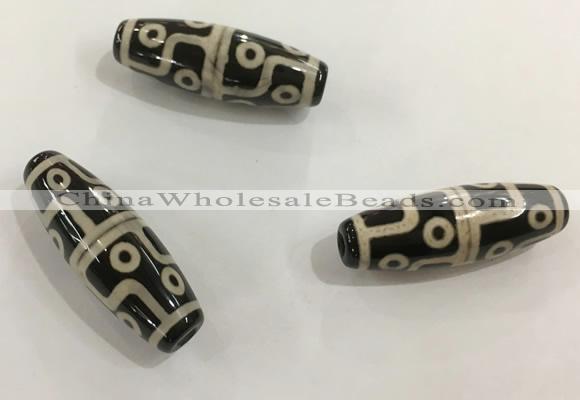 DZI476 10*30mm drum tibetan agate dzi beads wholesale