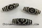 DZI487 10*30mm drum tibetan agate dzi beads wholesale