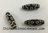 DZI507 10*30mm drum tibetan agate dzi beads wholesale