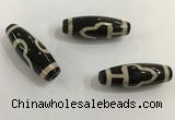DZI510 10*30mm drum tibetan agate dzi beads wholesale