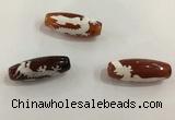 DZI523 10*30mm drum tibetan agate dzi beads wholesale