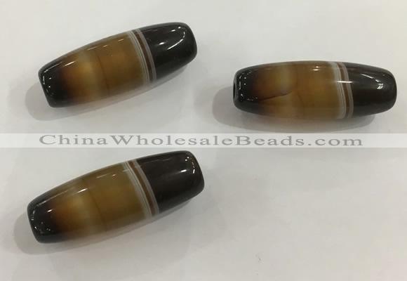 DZI530 10*28mm drum tibetan agate dzi beads wholesale