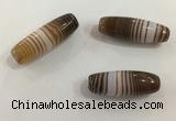 DZI531 10*28mm drum tibetan agate dzi beads wholesale