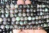 EMBS03 15 inches 8mm round emerald gemstone beads wholesale