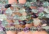 FGBS297 15 inches 12mm carved flower fluorite gemstone beads