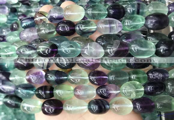 FLBS50 15 inches 10*14mm - 12*16mm nuggets fluorite beads wholesale