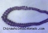 FLBS54 15 inches 6mm - 12mm round purple fluorite beads wholesale