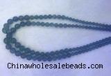 FLBS55 15 inches 6mm - 12mm round blue fluorite beads wholesale