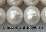 FWP118 15 inches 10mm - 11mm potato white freshwater pearl strands