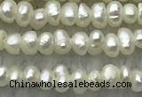 FWP14 14.5 inches 1.8mm potato white freshwater pearl strands