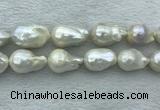 FWP366 15 inches 16mm - 18mm baroque freshwater nucleated pearl beads