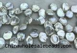 FWP376 Top-drilled 15mm - 18mm keshi freshwater pearl beads