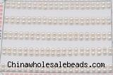 FWP450 half-drilled 3-3.5mm bread freshwater pearl beads