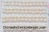 FWP457 half-drilled 6.5-7mm bread freshwater pearl beads