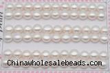 FWP459 half-drilled 7.5-8mm bread freshwater pearl beads