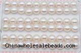 FWP461 half-drilled 8.5-9mm bread freshwater pearl beads