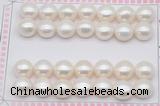 FWP468 half-drilled 12-12.5mm bread freshwater pearl beads