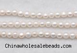 FWP487 14.5 inches 8mm - 9mm potato white freshwater pearl strands