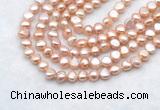 FWP492 14 inches 8mm - 9mm baroque lavender freshwater pearl strands