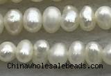 FWP50 14.5 inches 3mm - 3.5mm potato white freshwater pearl strands