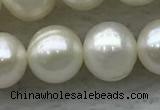 FWP80 15 inches 7mm - 8mm potato white freshwater pearl strands