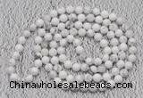 GMN110 Hand-knotted 6mm white howlite 108 beads mala necklaces