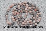 GMN111 Hand-knotted 6mm pink zebra jasper 108 beads mala necklaces